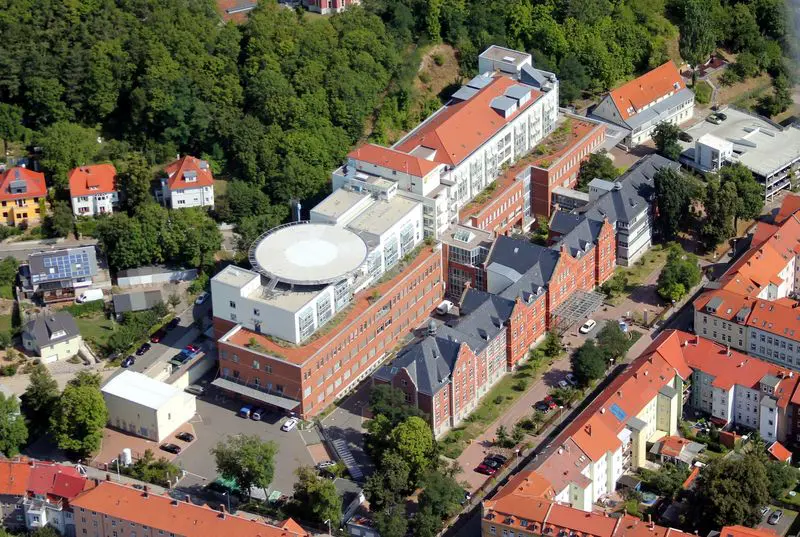Klinikgeb&auml;ude der Ilm-Kreis-Kliniken am Standort Arnstadt